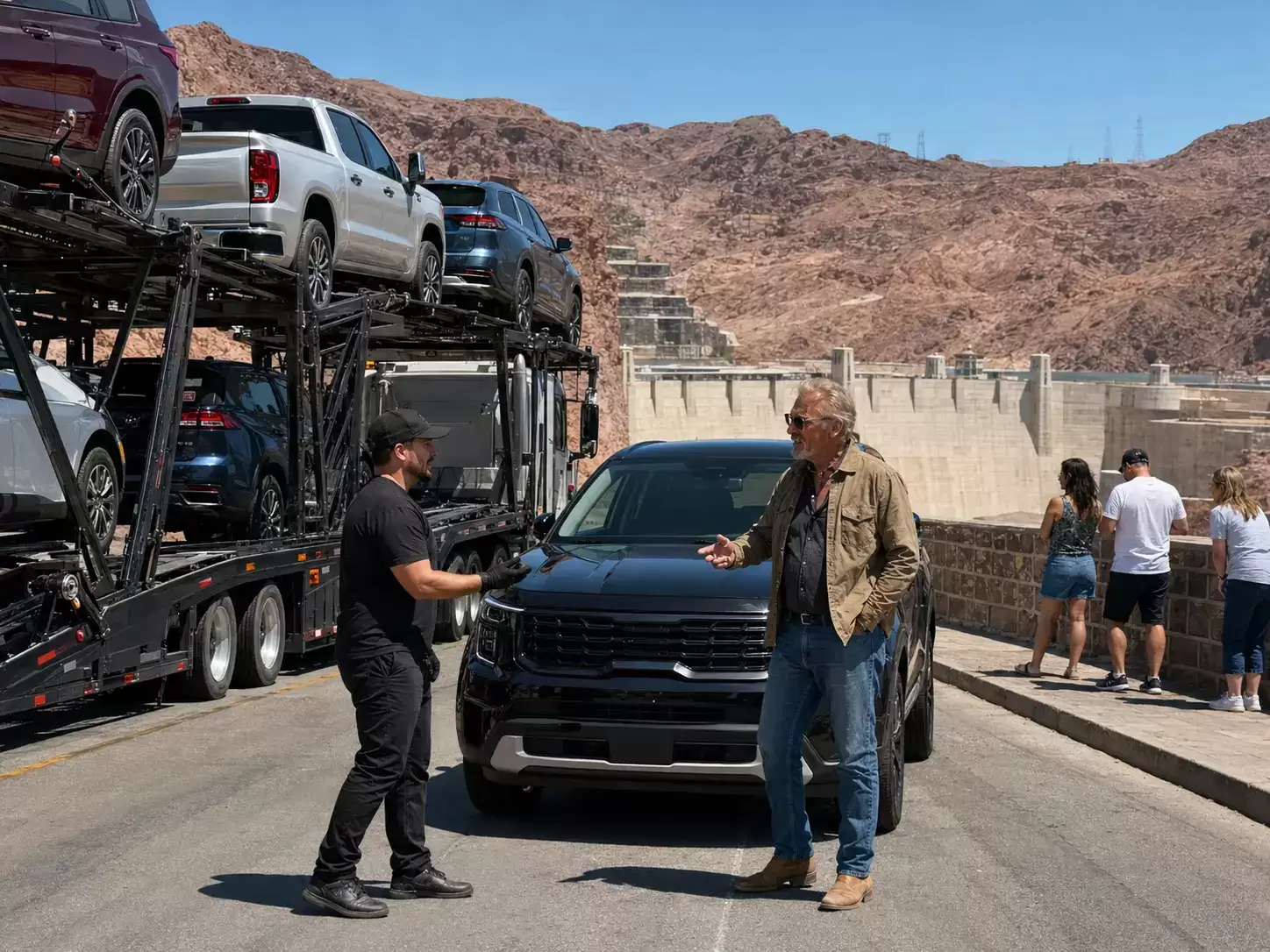 Nevada Vehicle Transporter delivering to 70 something guy
