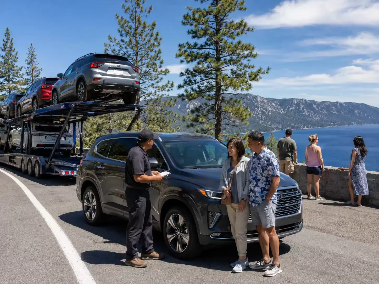 Nevada Car Transporter delivering to 50 something couple