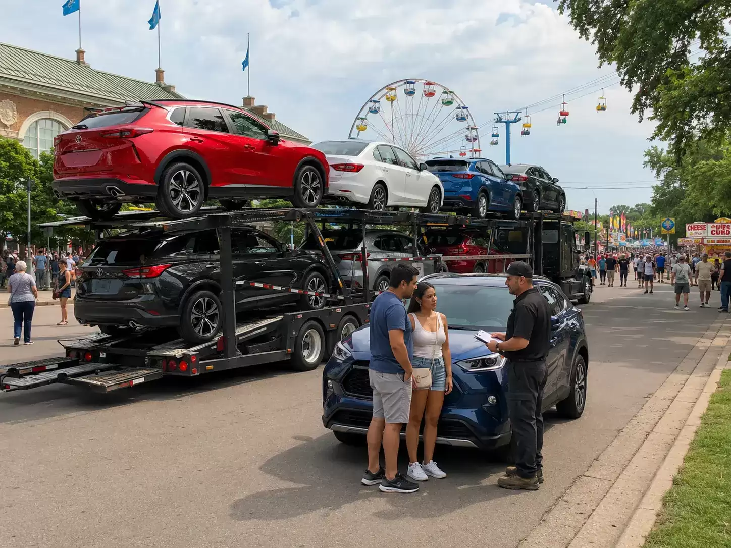 Minnesota Car Transporter delivering to 30 something couple