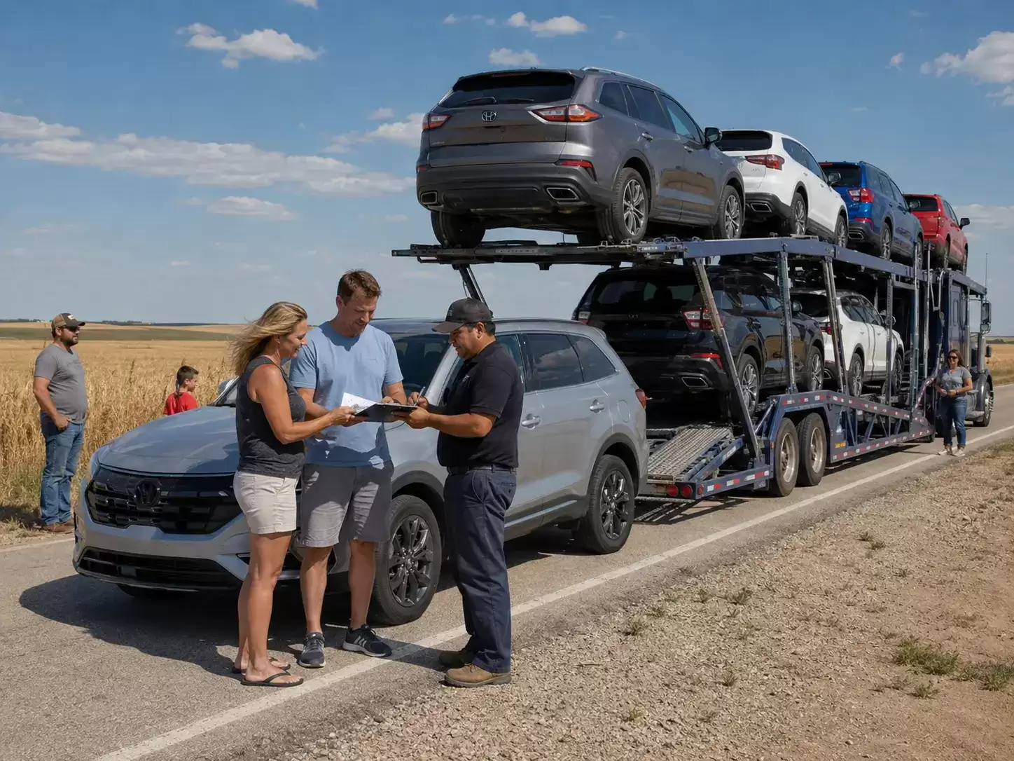 Kansas car transport carrier meeting 40 something customer
