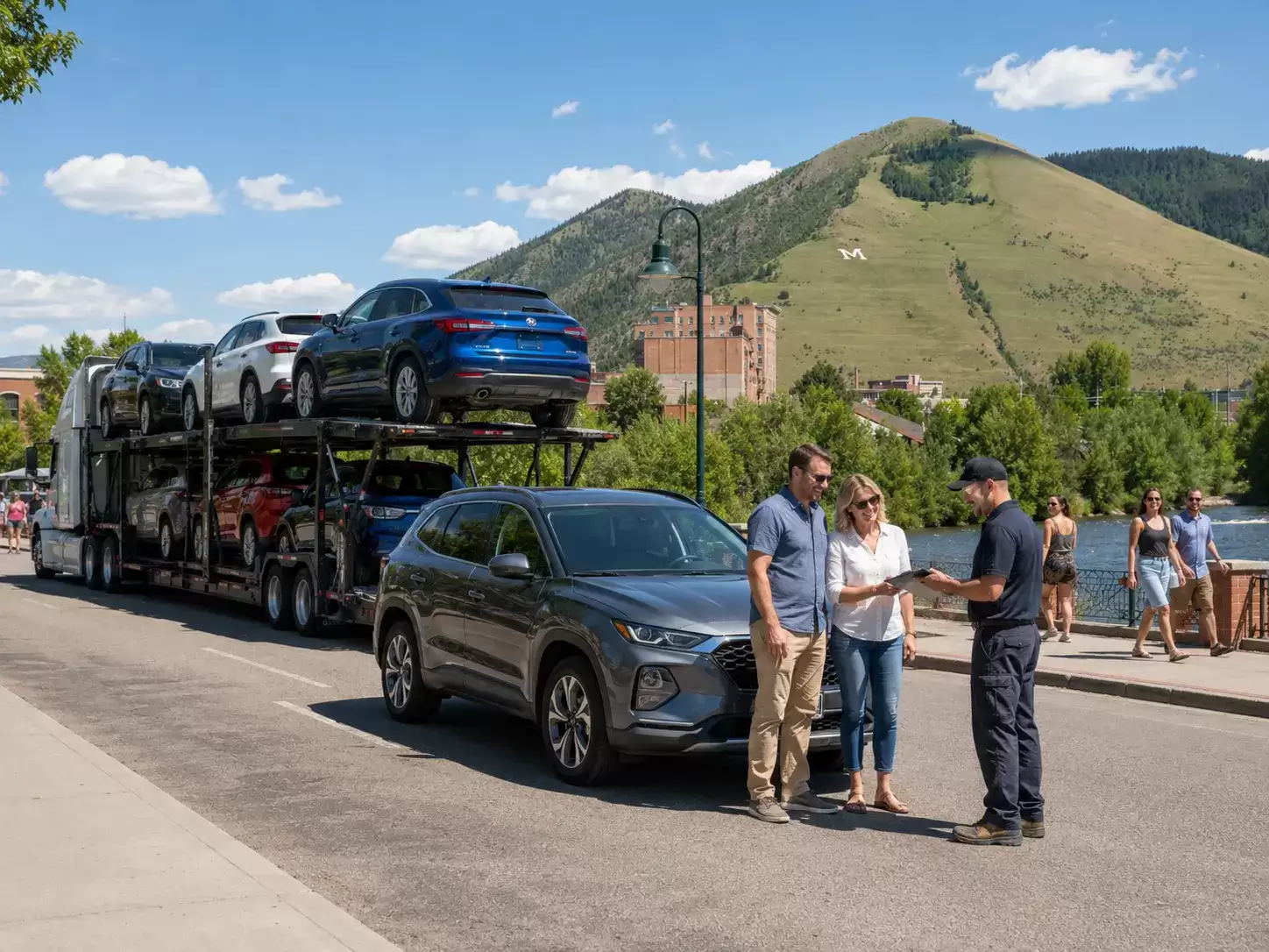 Montana car transport carrier meeting 40 something customer