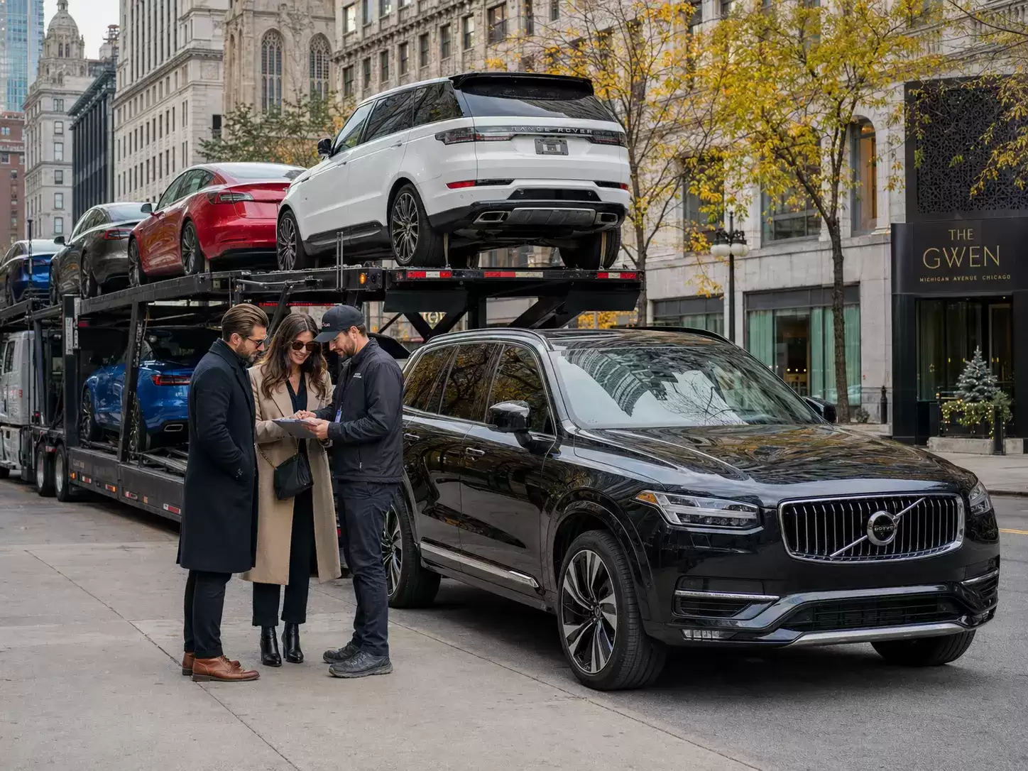 Illinois Auto Transporter delivering to 30 something couple
