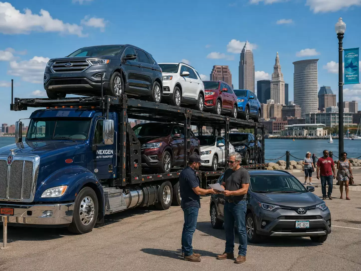 Ohio auto transporter delivering to 60 something man