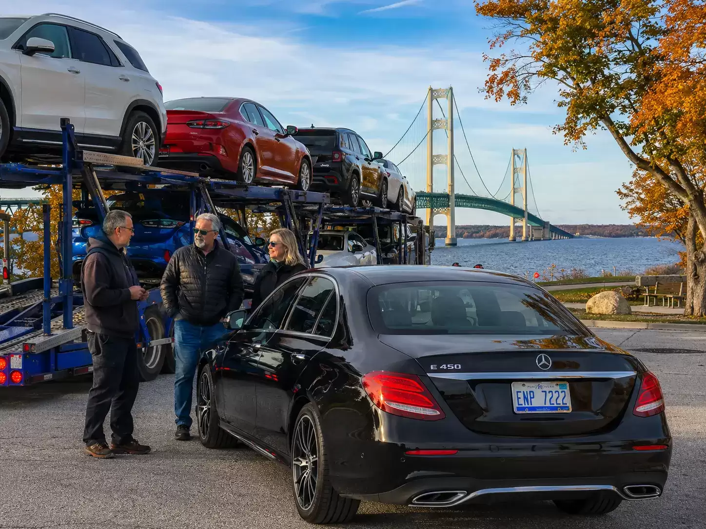 Michigan Car Transporter delivering to 50 something couple