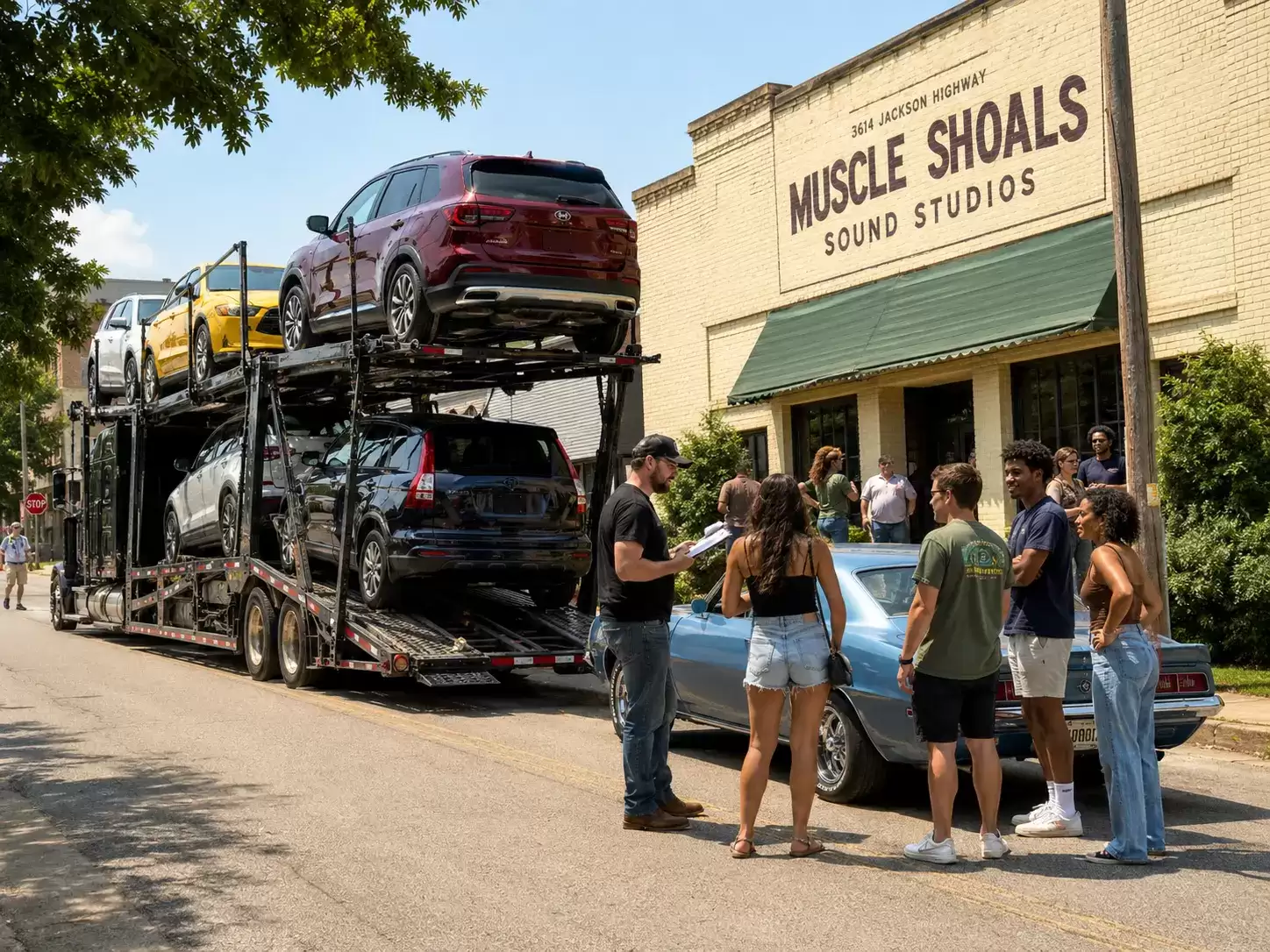 Alabama auto transport driver meeting 20 something customers