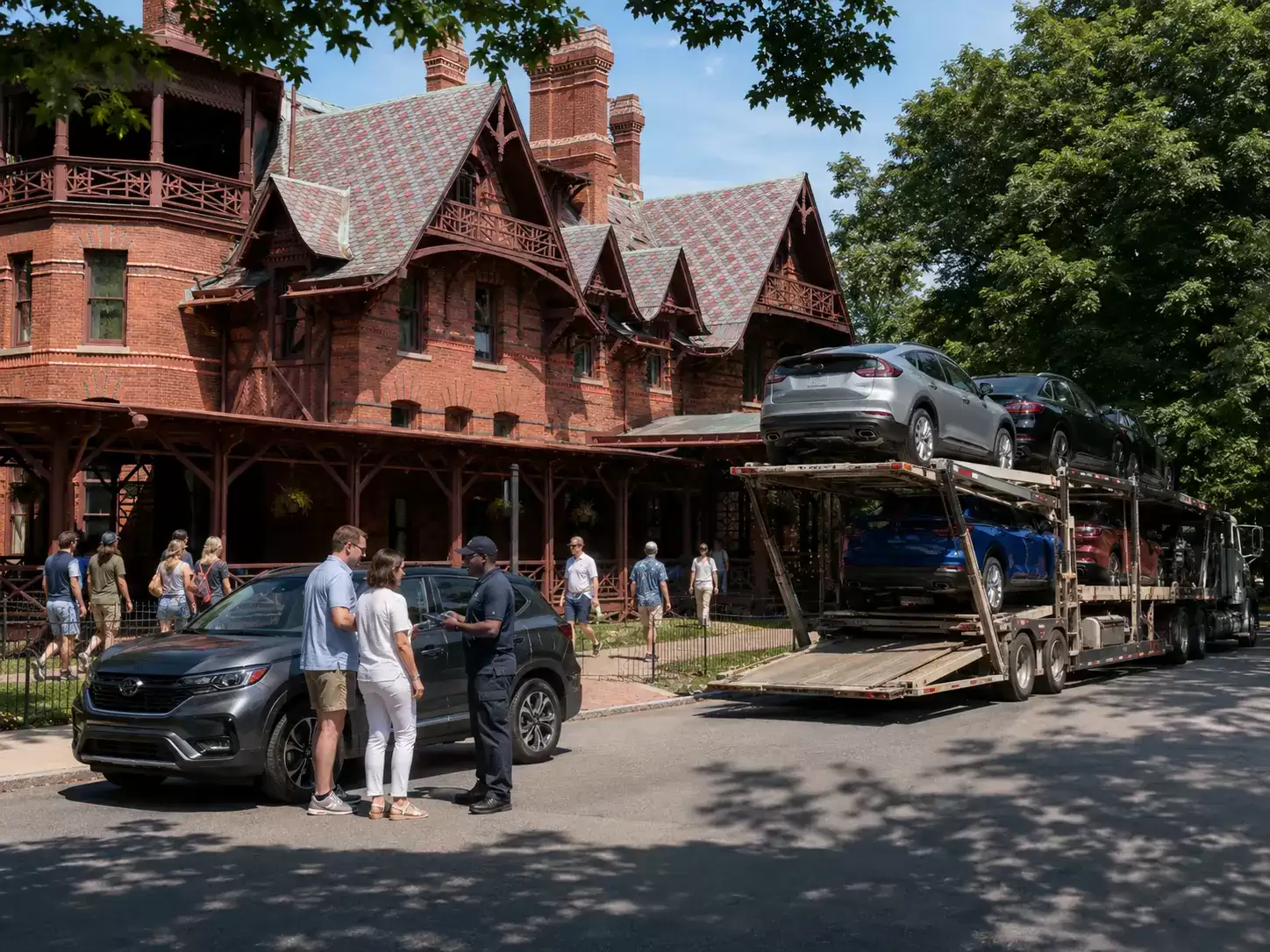 Connecticut car transport carrier meeting 40 something customer
