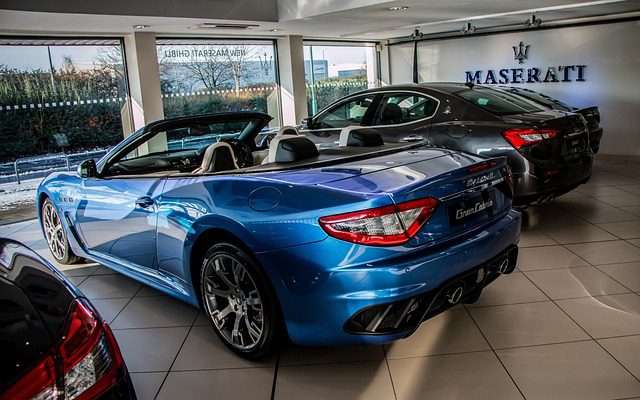 photo of showroom maserati-granturismo car value and car shipping cost