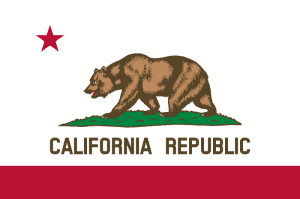California Republic photo of state flag with bear